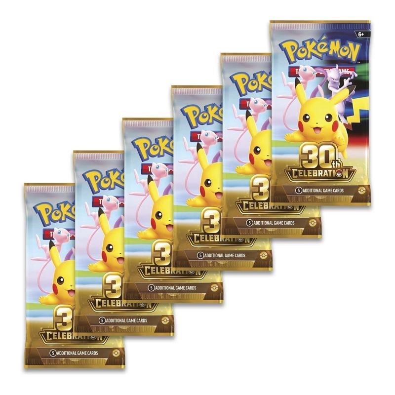 English Pokémon TCG 30th Celebration Booster Bundle (6 Packs) Booster bundle