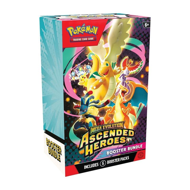 English Pokémon TCG Mega Evolution—Ascended Heroes Booster Bundle (6 Packs) Booster bundle