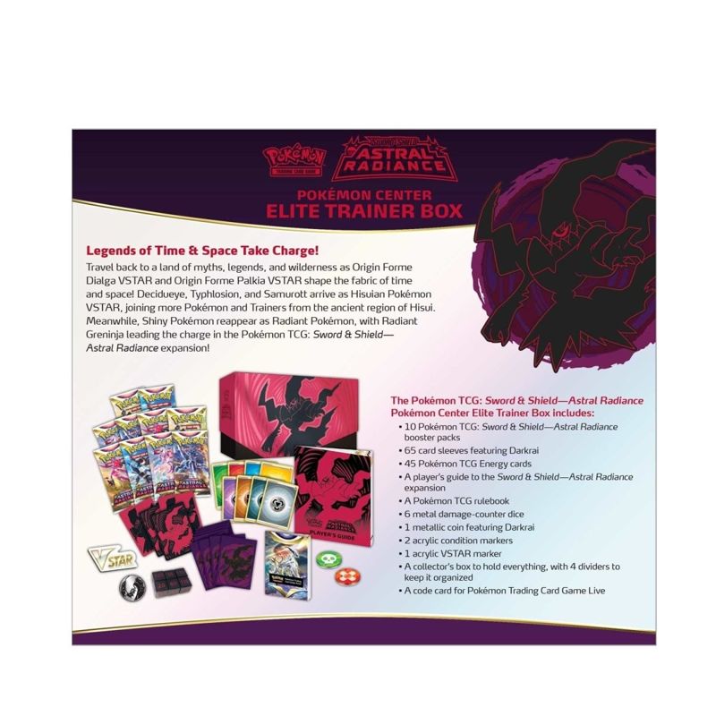 English Pokémon TCG Sword & Shield—Astral Radiance Pokémon Center Elite Trainer Box Elite Trainer Box