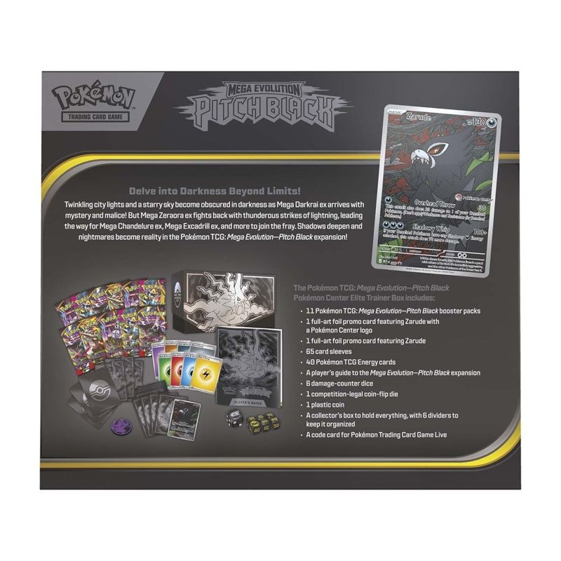 English Pokémon TCG Mega Evolution—Pitch Black Pokémon Center Elite Trainer Box Elite Trainer Box