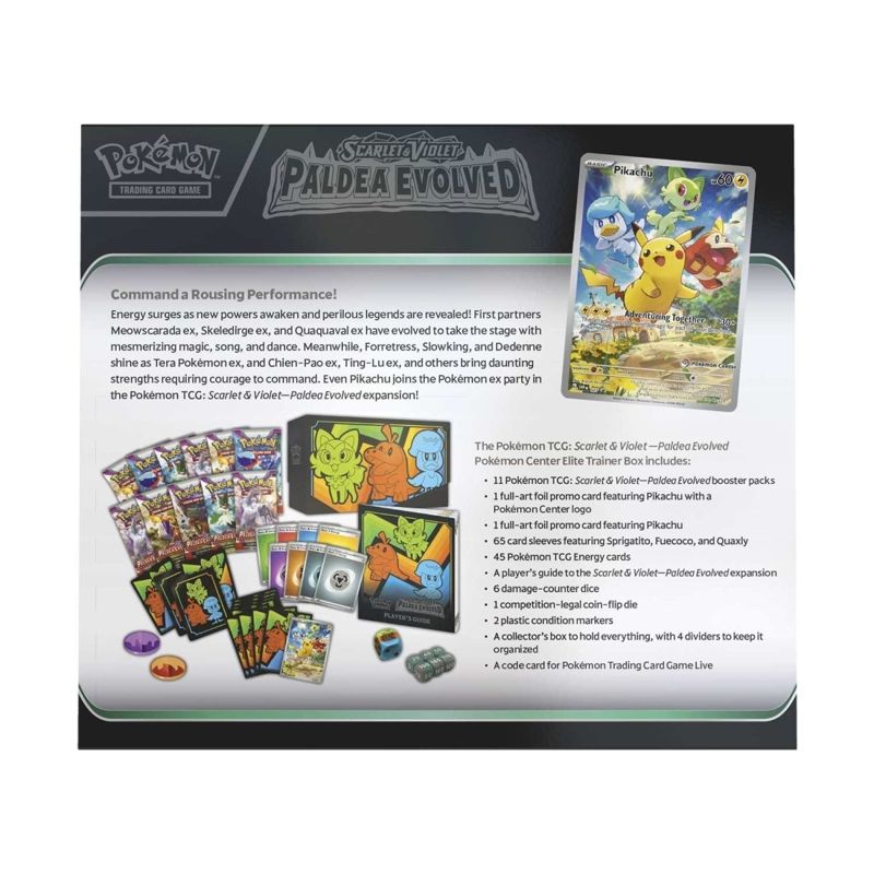 English Pokémon TCG Scarlet & Violet—Paldea Evolved Pokémon Center Elite Trainer Box Elite Trainer Box
