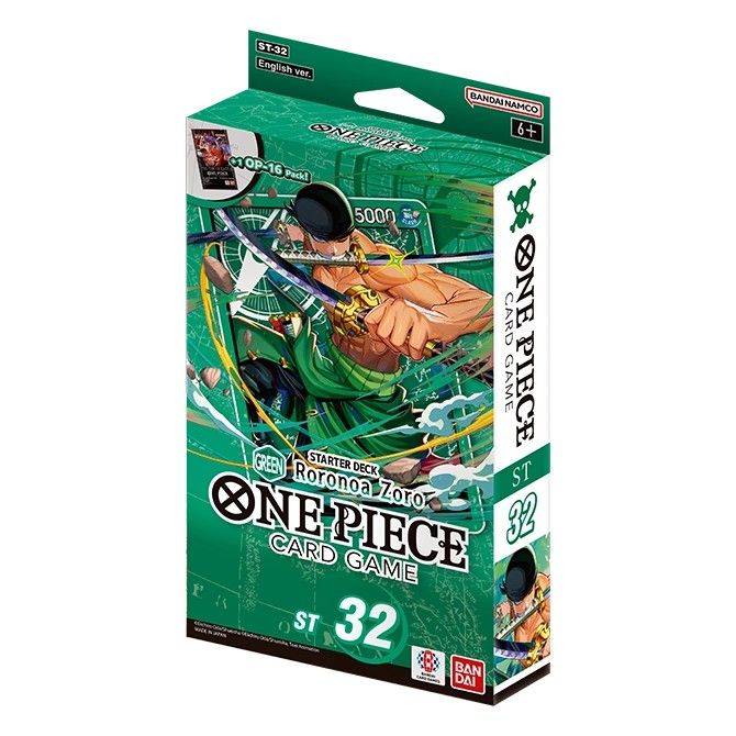 English One Piece Card Game ST-32 Starter Deck Green Roronoa Zoro Start deck
