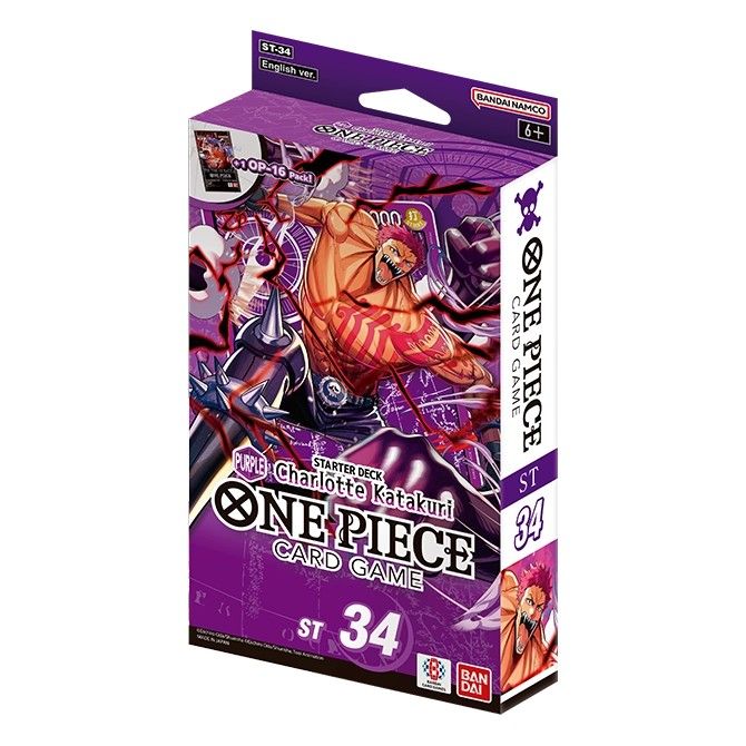 English One Piece Card Game ST-34 Starter Deck Purple Charlotte Katakuri Start deck