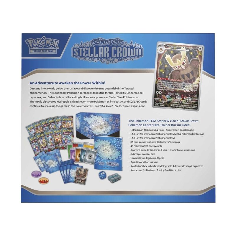 English Pokémon TCG Scarlet & Violet—Stellar Crown Pokémon Center Elite Trainer Box Elite Trainer Box