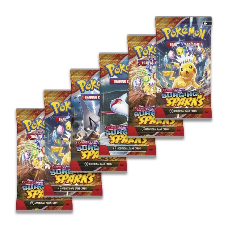 English Pokémon TCG Scarlet & Violet—Surging Sparks Booster Bundle (6 Packs) Booster bundle