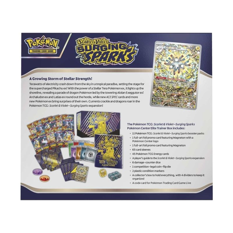 English Pokémon TCG Scarlet & Violet—Surging Sparks Pokémon Center Elite Trainer Box Elite Trainer Box
