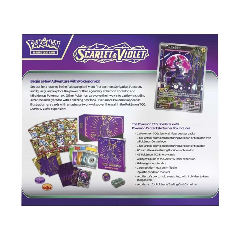 English Pokémon TCG Scarlet & Violet Pokémon Center Elite Trainer Box (Miraidon) Elite Trainer Box