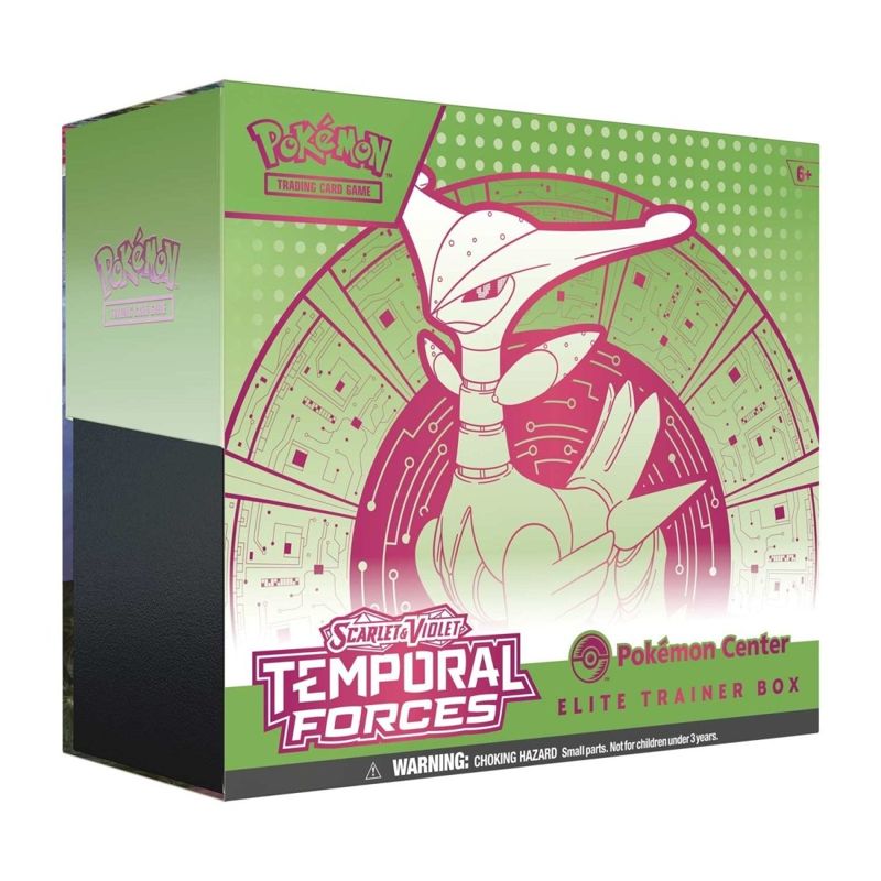 English Pokémon TCG Scarlet & Violet—Temporal Forces Pokémon Center Elite Trainer Box (Iron Leaves) Elite Trainer Box